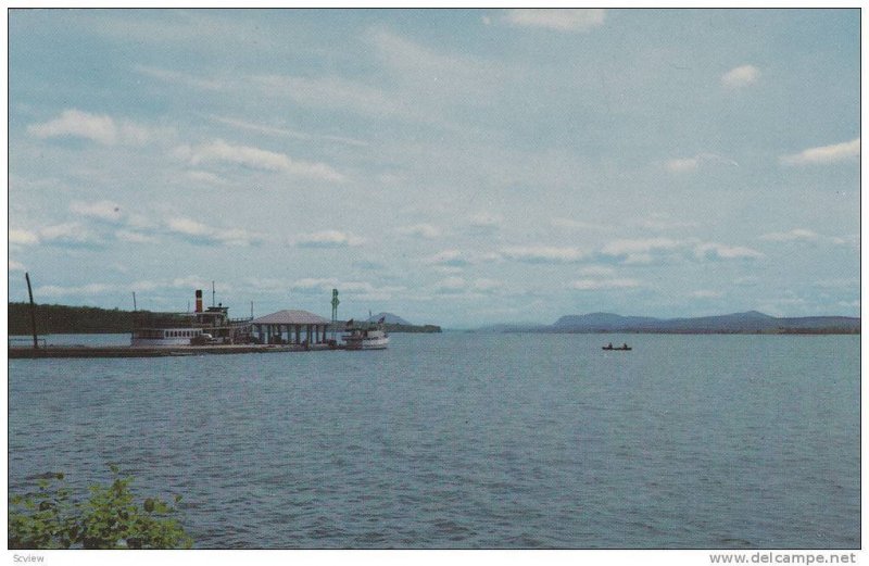 Scenic view, Lake Memphremagog, Magog,  Quebec,  Canada, 40-60s