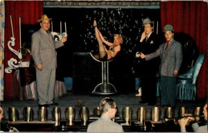 Hotel New Frontier Silver Slipper Theatre Performers Las Vegas NV Postcard H06