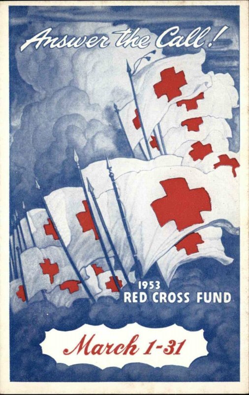 WASHINGTON DC American National Red Cross Ad Old Postcard