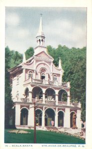 Vintage Postcard Scala-Santa Ste-Anne-De-Beaupre White Building Quebec Canada