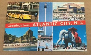 1975 USED POSTCARD - GREETINGS FROM ATLANTIC CITY, NEW JERSEY