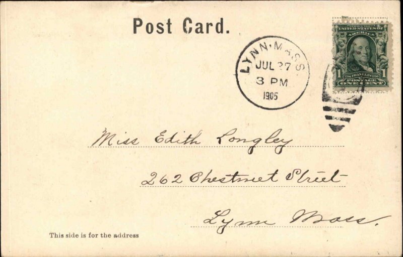 Boston Massachusetts MA Panoramic View Copper Windows c1910 Postcard