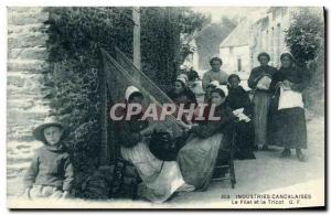 Old Postcard Industries Cancale Fillet and Knitting