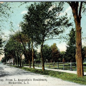 c1910s Hicksville, Long Island, NY Broadway L. Augustin's Residence LI NY A115