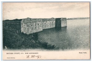 1906 View Of Rouses Point New York NY, Fort Montgomery Antique Tuck's Postcard