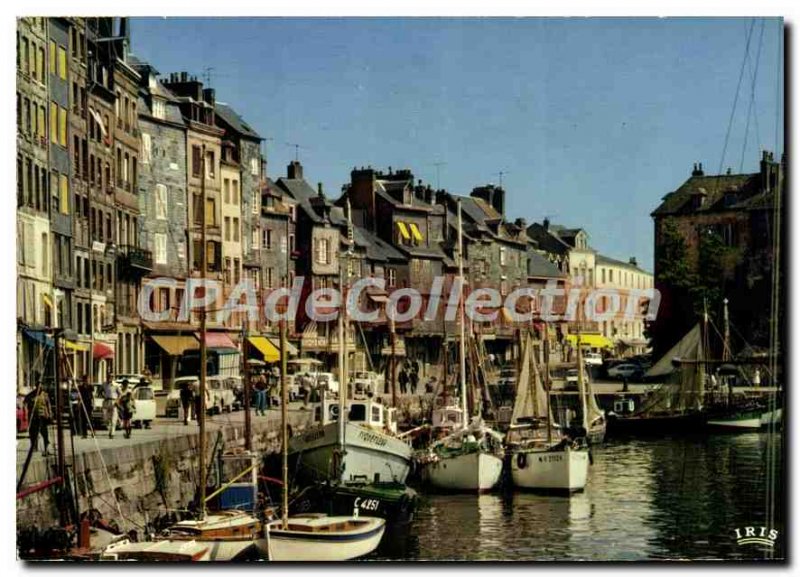 Modern Postcard Honfleur Harbor