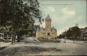 Port Chester New York NY Summerfield ME Church c1910 Postcard