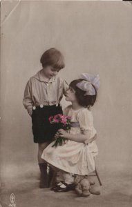 romance postcard: First Flowers of Spring