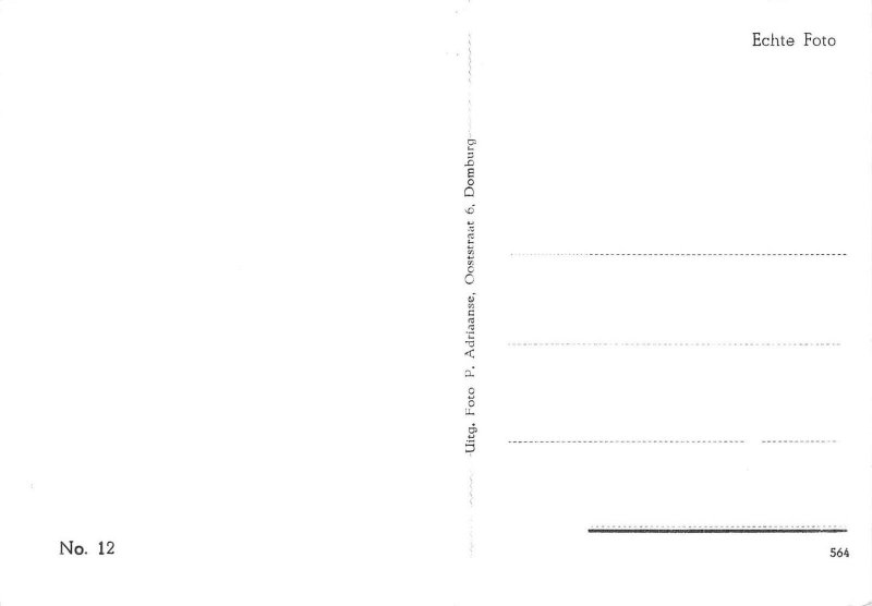 Lot356 domburg hervormde kerk real photo car netherlands