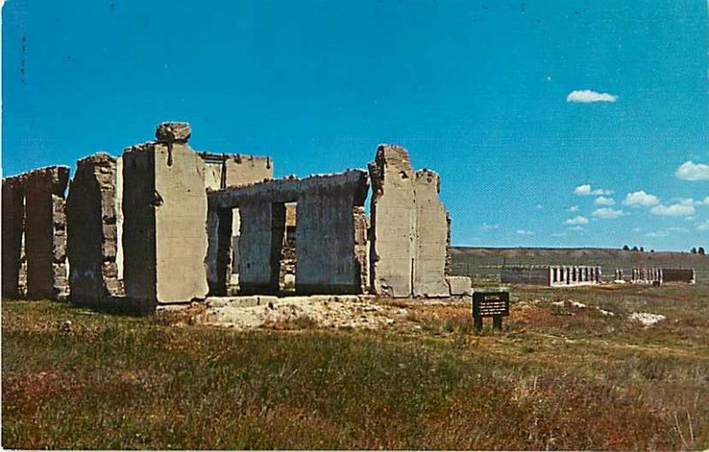 2 Cards with Views of Old Fort Laramie, Wyoming, WY