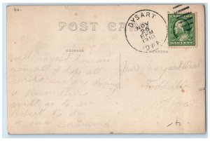 1910 Sixteenth Avenue Bridge Cedar Rapids Dysart Iowa IA RPPC Photo Postcard