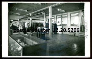 h5122 - FORESTVILLE Quebec 1950s Store Interior. Real Photo Postcard