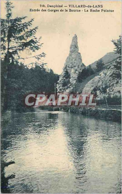 Old Postcard Dauphine Villard de Lans entry of the gorges of the Bourne sharp...