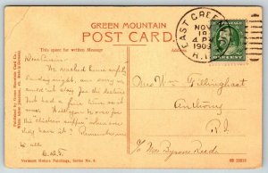 1909  Green Mountain  Vermont  Williamstown    Postcard