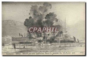 Old Postcard Boat War Breastplate Jena Setruit For An explosion in the Day of...