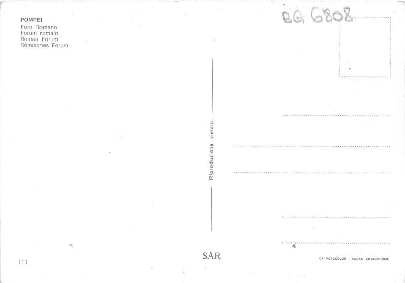 BG6808 foro romano    pompei   italy