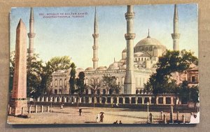 UNUSED .01 POSTCARD - MOSQUE OF SULTAN AHMID, CONSTANTINOPLE, TURKEY