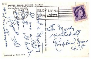 Postcard GARDEN SCENE Halifax Nova Scotia NS AQ0915