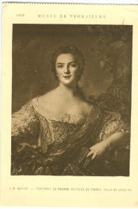 Nattier, Portrait de Madame Victoire de France Postcard