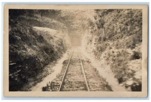 c1910's Railroad Train Scene Cedar Rapids Iowa IA RPPC Photo Antique Postcard