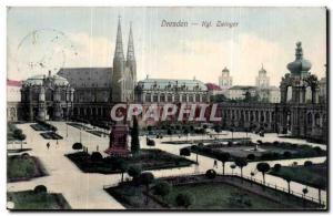 Postcard Old Dresden Zwinger Kgl