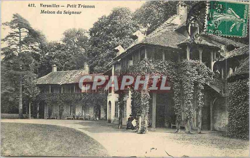 412 Old Post Card Versailles petit trianon house of the Lord