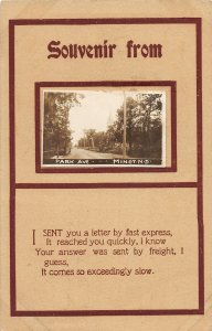 G38/ Minot North Dakota RPPC Postcard c1910 Park Avenue Bridge 31