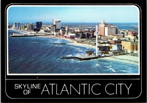 Aerial View of Atlantic City NJ Postcard PC73