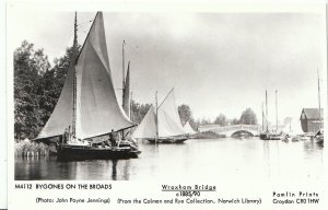 Norfolk Postcard - Bygone on The Broads - Wroxham Bridge c1885/90 -  BX770