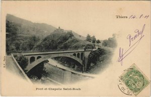 CPA THIERS Pont et Chapelle (805838)