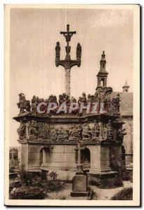 Old Postcard Guimilau (Finistere) Bertagne Calvary