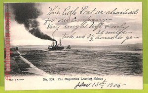 af7750 - NEW ZEALAND - VINTAGE POSTCARD Postcards - SHIP MAPOURIKA NAVI-