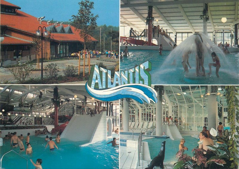 Postcard Germany Herzogenaurach Freizeithallenbad Atlantis several aspects