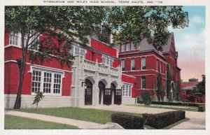 TERRE HAUTE, Indiana, 1930-1940s; Gymnasium And Wiley High School