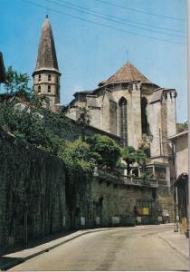 BF20590 caylus t et g l eglise et son clocher  france  front/back image