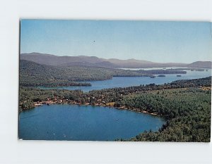 Postcard Little Squam Lake and Squam Lake, New Hampshire