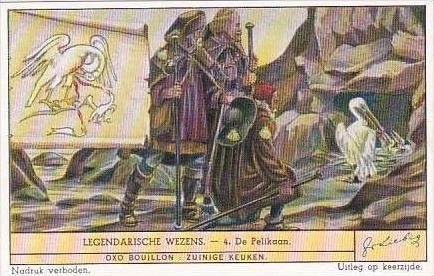 Liebig Trade Card S1448 Legendary Creatures No 4 De Pelikaan