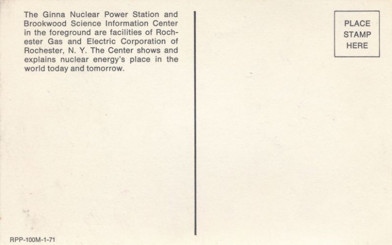 Ginna Nuclear Plant along Lake Ontario, New York - Rochester Gas and Electric