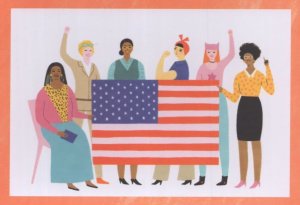 Womens History Week California Equal Rights Alliance Painting Postcard