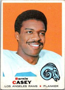 1969 Topps Football Bernie Casey Los Angeles Rams sk5586