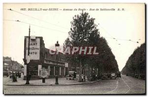 Old Postcard Neuilly sur Seine Avenue Royle Street Sablonville Saint Christop...