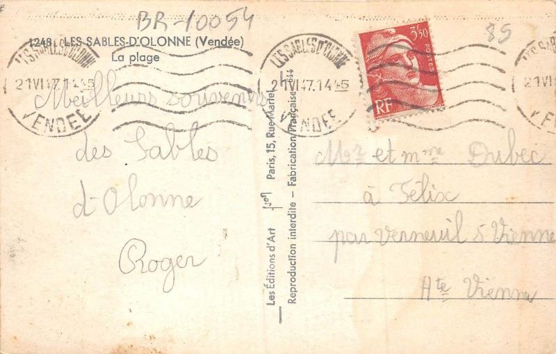 BR10054 Sables D olonne Plage   france