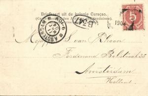 curacao, WILLEMSTAD, Het Schottegat (1904) Stamp