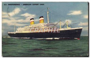 Postcard Old Ship Ship SS Independence American Export Lines
