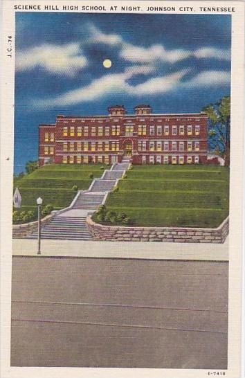 science Hill High School At Night Johnson City Tennessee