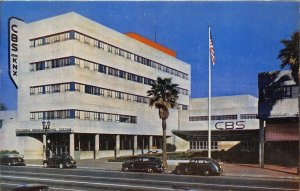 Los Angeles California 1950s Postcard CBS Station Columbia Broadcasting KNX