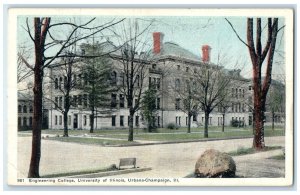 c1930's Engineering College University Of Illinois Urbana Champaign IL Postcard