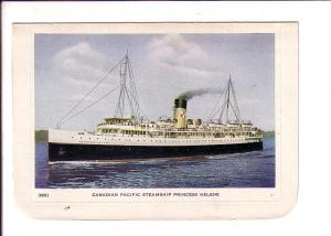 Canadian Pacific Steamship Princess Helene, Folkard Lettercard