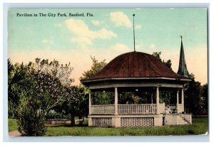 C1910 Pavilion In The City Park. Sanford, Fla. Postcard F113E