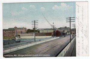 Lewiston, Me., Bridge between Auburn and Lewiston